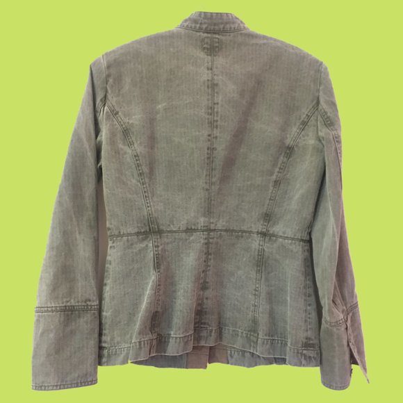 Boho Style Scandinavian Gray Jean Jacket - Picture 2 of 9